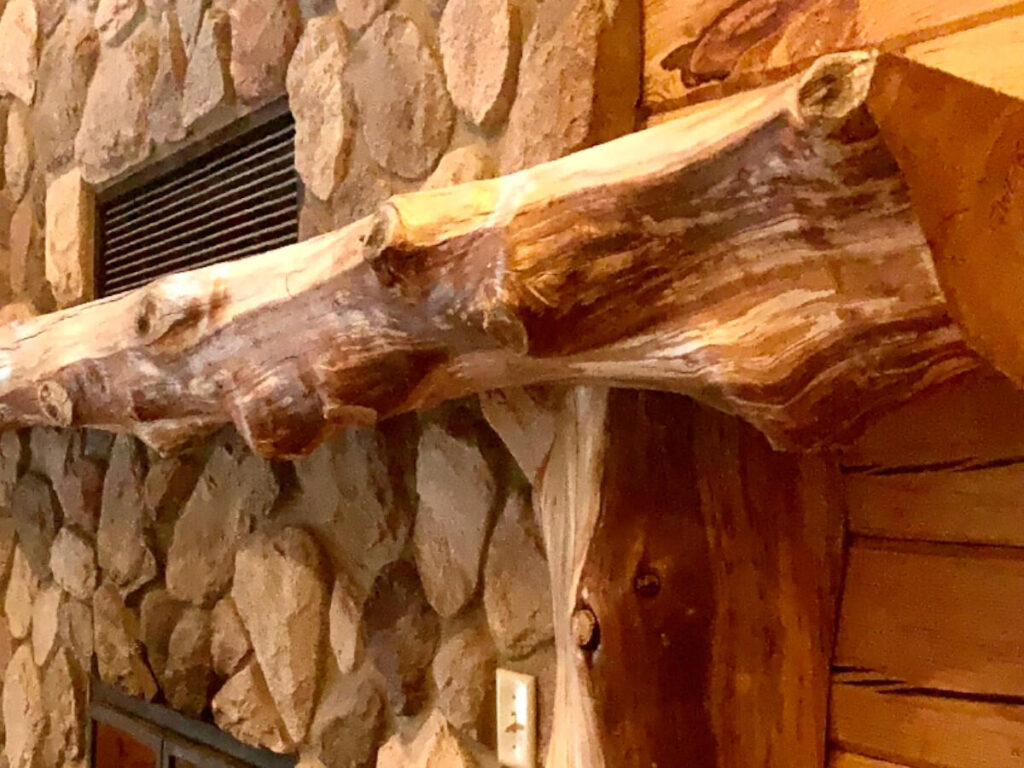 wooden-mantel-half-log-live-edge-organic-example wooden-mantel-half-log-live-edge-organic-example